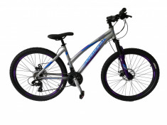 Bicicleta MTB Umit Camaro Lady 2D, Roata 26&amp;quot;, Cadru 16&amp;quot;, Aluminiu, 21 Viteze CulPB Cod:26630160002 foto