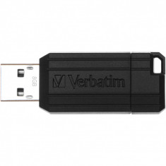 Memorie USB Verbatim Store 'n' Go PinStripe 8GB, USB 2.0, Black