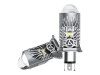 Set 2 Becuri LED H4 cu Lupa, SUPER CSP, Putere 150W si 27.000 Lumeni, Ventilator Integrat, Cu cipuri CSP 7035, 6000K Alb Rece, fara eroare de bec ars