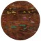 Blat de masă rotund, &Oslash; 60x2,5 cm, lemn masiv reciclat