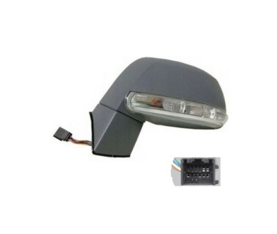 Oglinda exterioara Chevrolet Captiva (Klac), 07.2011-, Stanga, reglare electrica; grunduita; incalzita; geam convex; cromat; 6 pini; cu semnalizare foto