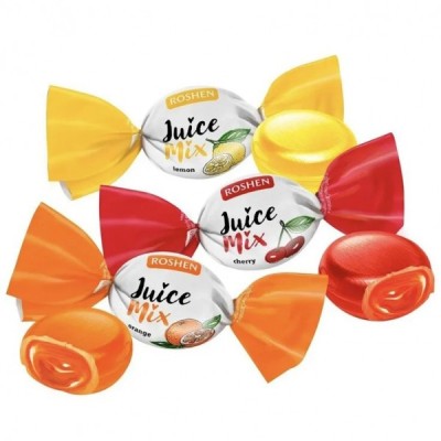 Roshen Juice Mix Dropsuri Cu Umplutura De Fructe 1Kg MGR20339 foto