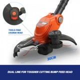 Trimmer cu acumulator Redback 40V, tija extensibila, 200 mm, solo