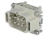Conector HDC Inserturi Contact Tată 6 6 PE 22A