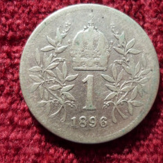 1 KORONA COROANA 1896 ARGINT *****