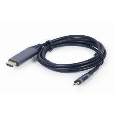 USB-C to HDMI Cable GEMBIRD CC-USB3C-HDMI-01-6 Black Grey 1,8 m foto