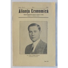 REVISTA &#039; ALIANTA ECONOMICA &#039; - TRIBUNA NEOCOOPERATISTA DE INDRUMARE ECONOMICA SI SOCIALA , ANUL I , NR. 5 , MAI , 1937
