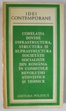 CORELATIA DINTRE INFRASTRUCTURA , STRUCTURA SI SUPRASTRUCTURA SOCIETATII SOCIALISTE DIN ROMANIA ..., 1978