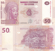 Congo 50 Francs 2013 UNC foto