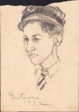 A1611 Schiță de Dimitrie &bdquo;Puiu&rdquo; Eitel, 1922, semnată