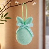 Ou Decorativ de Paste Verde Menta cu Urechi de Iepure, 10 cm, CMCLASS