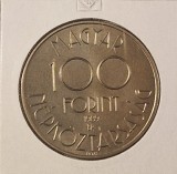 Hungary, Ungaria, 100 Forint Football World Championship 1990, 1988, KM#668, comemorativa, Europa