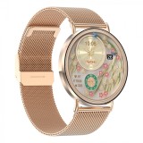 Cumpara ieftin Smartwatch iSEN KM88 Auriu, 1.32 Amoled, HRV, ECG, Functii Sanatate, Bluetooth Call, Asistenta vocala, Compatibil iOS Android