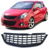 Grila sport fara emblema neagra, potrivita pentru Opel Corsa D pre-facelift 06-10 Performance AutoTuning