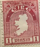 Timbre EIRE Interbelica TMB1RAR 1 pinsin