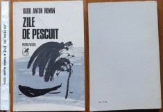 Radu Anton Roman, Zile de pescuit, 1985, autograf catre Valentin Silvestru