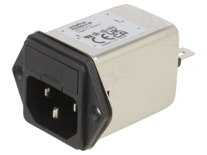 Conector AC C14 2A 250VAC