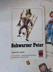 Schwarzer Peter - Joc de carti vechi vintage complet, in cutia originala, Schmid Munchen,