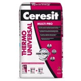 Mortar Pe Baza De Ciment Pentru Fixarea Placilor De Polistiren Si Vata Minerala Ceresit Thermo Universal / 25Kg