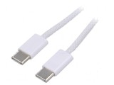 Cablu USB 2.0 USB C Nichelat 0,5m Alb, Akyga