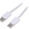 Cablu USB 2.0 USB C Nichelat 0,5m Alb