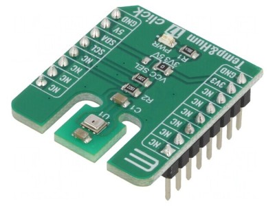 Senzor de Umiditate și Temperatură I2C HS3001 TEMP&amp;amp;HUM 17 Click foto
