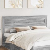 vidaXL Tăblie cap cu headboard Gri Sonoma 200 cm Lemn compozit 888082
