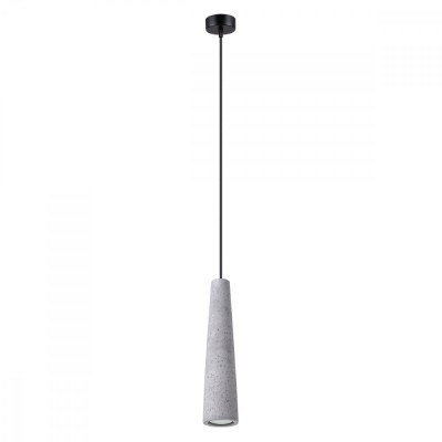 Lampă Suspendată Electra Gri Beton 1 Bec Cu Design Industrial De Interior foto
