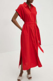 Cumpara ieftin Answear Lab rochie culoarea rosu, maxi, drept