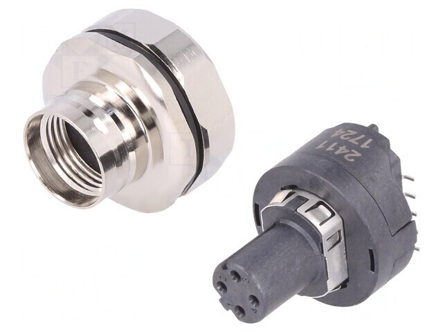 Soclu M12 PIN 4 mamă D-Ethernet SMT IP65 IP67 &icirc;n unghi
