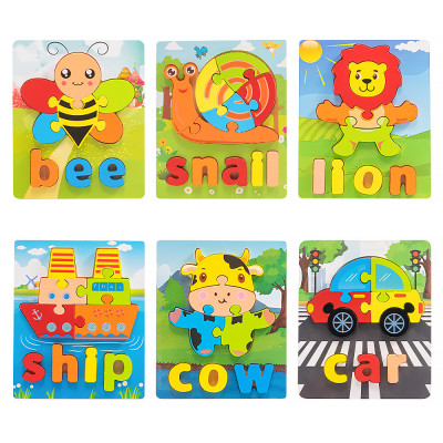 Set Puzzle Cuvinte Din Lemn 2872 foto