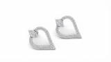 Cumpara ieftin Cercei din Argint 925 Rodiati Eternal Heart Glam, cu Zirconiu