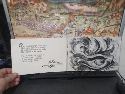 Dana Grefu pliant, expoziție pictură bazată pe Luceafărul de Eminescu, 1989, 152 foto