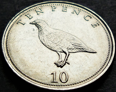 Moneda exotica 10 PENCE - GIBRALTAR, anul 2016 * cod 832 A foto