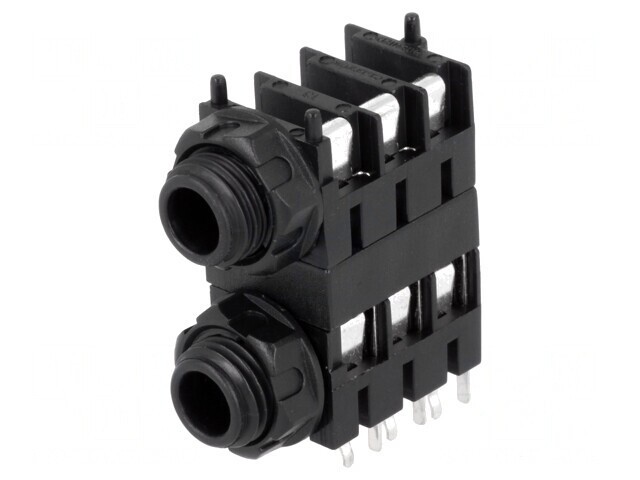 Soclu Jack 6.3mm Stereo cu Piuliță Hexagonală