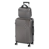 TraveLux Pro VII gurul&oacute;s bőr&ouml;nd szett sz&uuml;rke