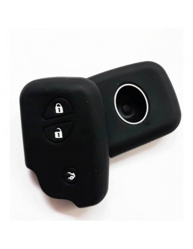 Husa cheie auto din silicon Lexus cu 3 butoane Negru