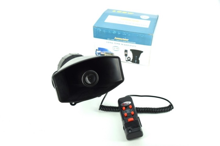 Sirena 5 melodii cu microfon 12V 60W COD: 78005 ManiaCars Sirena 5 melodii cu microfon 12V 60W COD: 78005 ManiaCars
