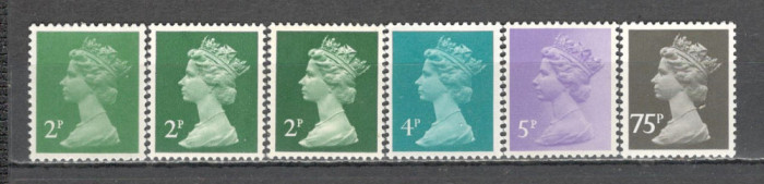 Anglia/Marea Britanie.1980 Regina Elisabeth II 4 buc.+varietati GA.150