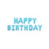 Baloane Folie Bleu Happy Birthday - 340x40 cm