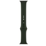Cumpara ieftin Curea silicon marca THD pentru Apple Watch 45 mm seria 7 si seria 8, marimea M/L, culoarea verde inchis clover