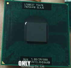 intel C2D Core2Duo T5670 2MB Cache 1.80 GHz 800MHz FSB Socket P 478 slaj5 foto