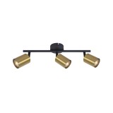 Cumpara ieftin Plafoniera Industrial Spike 3 G Klausen 42x15.5cm Metal Negru Auriu 3xGU10 Corp Iluminat Interior Modern Design Elegant Living Hol Eficienta
