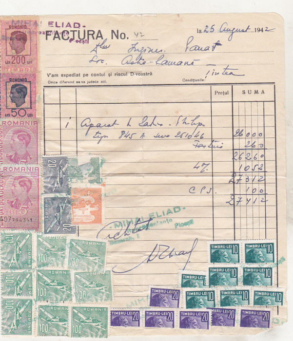 bnk fil 36 timbre fiscale pe factura 1942