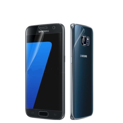 Folie plastic samsung galaxy s7 edge fata-spate transparent foto