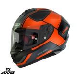Cumpara ieftin Casca integrala pentru scuter - motocicleta Axxis model Draken S Sonar B3 portocaliu mat &ndash; tip viziera: MT-V-18C S (55/56cm)