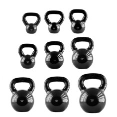 Gantera kettlebell HMS KNV 16 KG, Negru FitLine Training