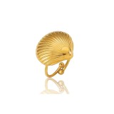 Cumpara ieftin Inel deschis placat cu aur Scoica