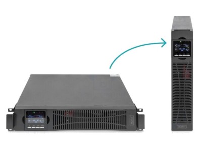 DIGITUS UPS 2kW 2kVA 230V On-Line cu 9 socluri ieșire și protecție avansată foto