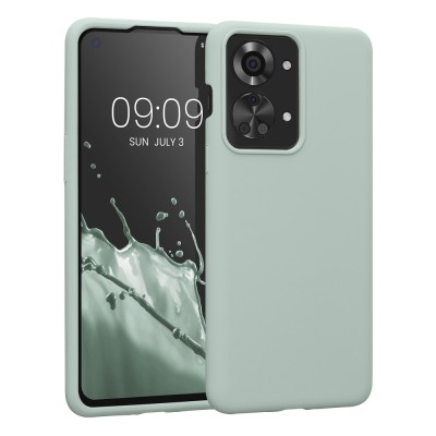 Husa Kwmobile pentru OnePlus Nord 2T, Silicon, Verde, 58764.200 foto